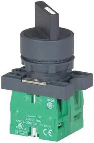 DAYTON 30G260 Non-Illum Selectr Swtch,22mm,3 Pos,Lever