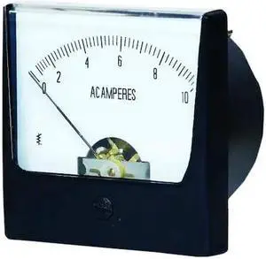 ZORO SELECT 12G373 Analog Panel Meter,AC Current,0-10 AC A