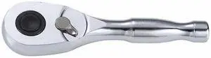 WESTWARD 440G12 3/8" Drive 84 Geared Teeth Pear Head Style Hand Ratchet, 4-3/4"