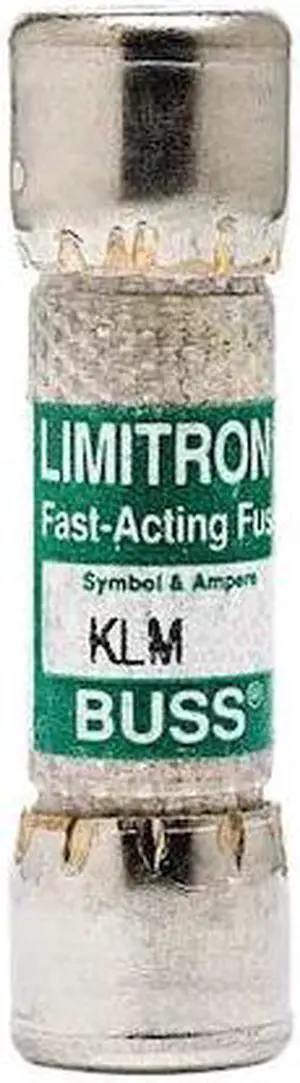 EATON BUSSMANN KLM-2-1/2 Midget Fuse, Fast-Acting, 2.50A, 600V AC,