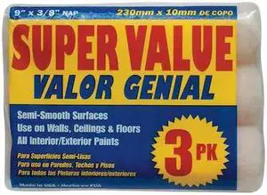 PREMIER 3TRI 9" Paint Roller Cover, 3/8" Nap, Polyester