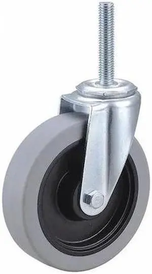 ZORO SELECT 32J983 Swivel Stem Caster,Polyurthn,5 in,350 lb