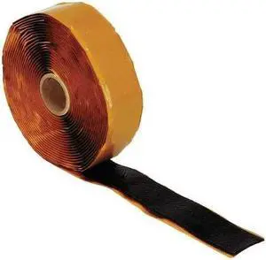 ZORO SELECT 4PDE9 Butyl Tape, 30 ft Lg, 2 in Width, 1/8 in Thick, Bitumen,