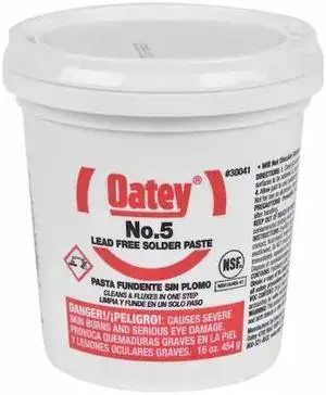 OATEY 30041 Paste Flux,Solder,Jar,16 oz.