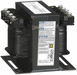 SQUARE D 9070T150D1 Control Transformer, 150 VA, Not Rated, 120V AC, 240/480V AC