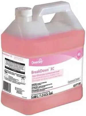 DIVERSEY 94377150 Liquid Deodorizer,Size 1.5 gal.,Red,PK2
