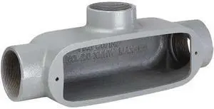 HUBBELL KILLARK OT-2 Conduit Outlet Body,T,3/4 In.