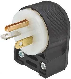 HUBBELL WIRING DEVICE-KELLEMS HBL5366CA Straight Blade Plug, 5-20P, 20 A, 125V