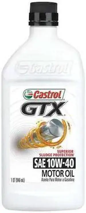 CASTROL 06146 Engine Oil, 10W-40 SAE, Petroleum, 1 Qt.