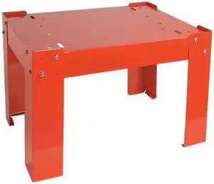 Durham Mfg Red Steel Base for Slide Rack Cabinet, 20-1/4" Width, 16-1/4" Depth