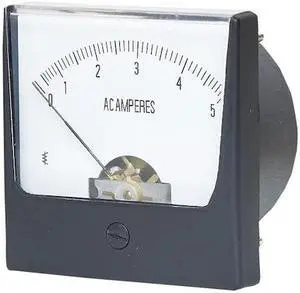 ZORO SELECT 12G370 Analog Panel Meter,AC Current,0-5 AC A
