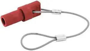 HUBBELL WIRING DEVICE-KELLEMS HBL15MCAPR Single Pole Connector,Protective Cap,Rd