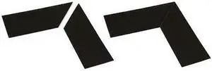 MIGHTY LINE ANGLE4BLK Angle,Black,10" L x 4" W,PK25