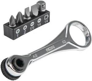 KLEIN TOOLS 65200 1/4 in Drive 72 Geared Teeth Hand Ratchet