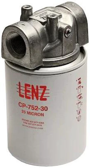LENZ 221008 Filter Assembly Spin-On,25 Micron, 200 PSI, 20 Gpm, 3/4' ' NPTf LENZ 221008 Filter Assembly Spin-On,25 Micron, 200 PSI, 20 Gpm, 3/4' ' NPTf