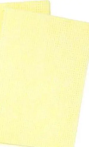 HOSPECO N-F220QCY Rayon Open Weave Shop Towels 13" x 21", Yellow,PK150