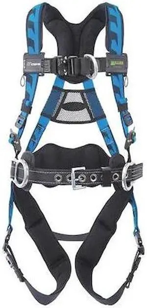 HONEYWELL MILLER AAF-QCBDP23XB AirCore(TM) Full Body Harness, 2XL/3XL, 400 lb.,