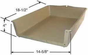 ZORO SELECT 45-89 Drawer Insert,14-41/64" W x 18-1/2" D