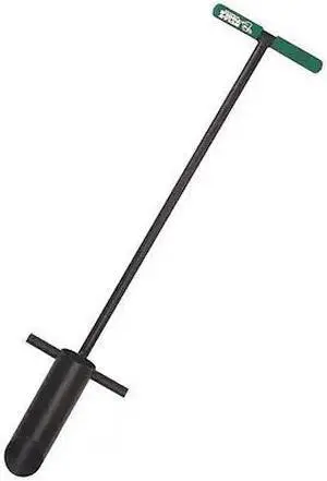 BULLY TOOLS 92302 Bulb Planter,3" dia.,Steel T-Style