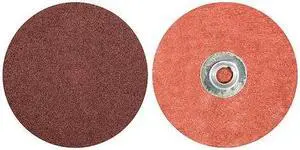 MERIT 69957399658 Quick Change Disc,AlO,3in,180G,TS,PK50
