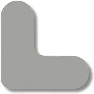 MIGHTY LINE MCORNERGRY Corner,Mini,Gray,2" L x 3/4" W,PK108