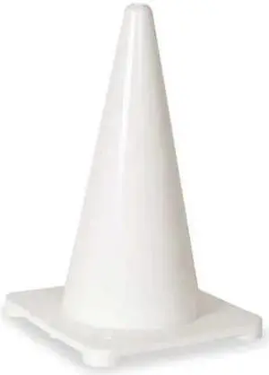 ZORO SELECT 1YBW7 Traffic Cone,18 In.White