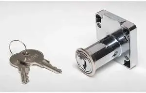 ZORO SELECT 1XRY1 Cabinet and Drawer Dead Bolt Locks, Keyed Alike, CH751 Key,