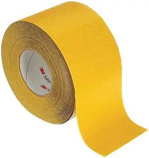 3M 19289 Anti-Slip Tape Backing: Aluminum, Mineral Coated 60 Grit Size, Yellow,