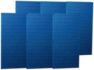 Wall Control Pgbrd Panel,3/4 x32 x96 in, Crcl; Slttd  35-P-3296BU