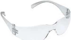 3M 11228 Clear Safety Glasses, Uncoated Lens, Clear Temple