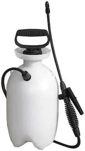 ZORO SELECT 12U478 1 gal Janitorial Handheld Sprayer, Polyethylene, 34 in L