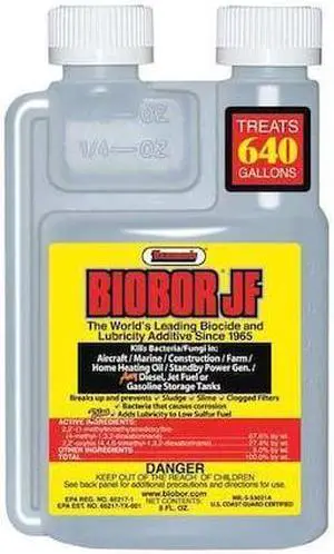 BIOBOR BB08EZ01US-2 Diesel Fuel Additive, Biocide, JF, 8 oz, Jug, Diesel