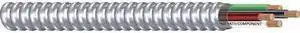 SOUTHWIRE 69115423 12 AWG 3 Conductor Stranded Metal Clad 600V 100 ft. SLVR
