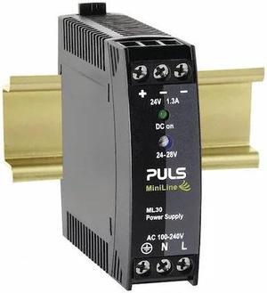 PULS ML30.241 DC Power Supply, 100/240V AC, 30 W, 1.3 A, DIN Rail