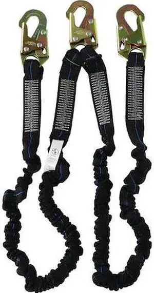 SAFE KEEPER FAP30398(6)/6-SK 6ft Elastic Shock Absorbing Twin Leg Lanyard