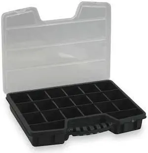 WESTWARD 2HFR7 5 to 20 Adjustable Compartment Box, 12"L x 15-1/3"W x 2-7/16"H