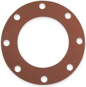 ZORO SELECT GSFFG4 Gasket,Full Face,4 In,1/8 In Thick,SBR