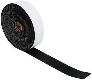 ZORO SELECT 4PDF1 Foam Tape, 1/8" Thick, Black