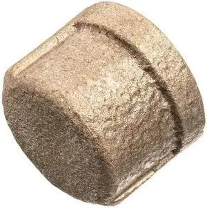 ZORO SELECT ZUSA-PF-10553 Brass Round Cap, Female BSPT