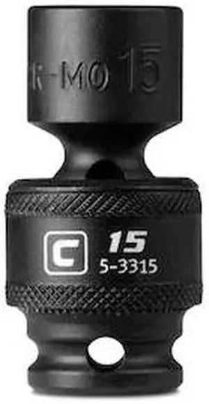 CAPRI TOOLS 5-3315 3/8 in Drive 15 mm Universal Impact Socket