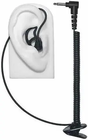 EARPHONE CONNECTION EP-MS1A-B Tubeless Earpiece,Black,Push To Talk No