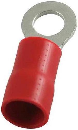 POWER FIRST 5WHA6 8 AWG Vinyl Ring Terminal 3/8" Stud PK25