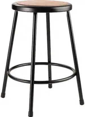 NPS® 24"Heavy Duty Steel Stool, Black