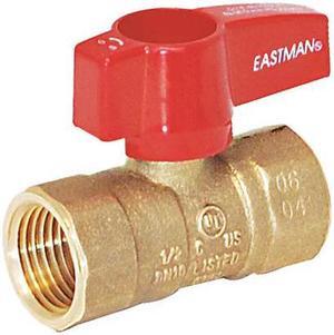 ZORO SELECT 60011 Manual 2-Way Ball Valve,IPS,Brass