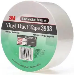 3M 3903 Duct Tape,2 x 50 yd,6.5 mil,White,Vinyl