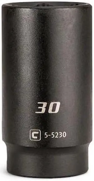 CAPRI TOOLS 5-5230 1/2 in Drive 30 mm 6-Point Metric Deep Impact Socket