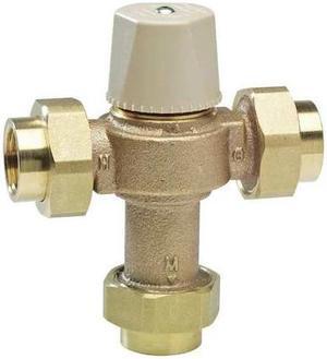 WATTS LFMMV-M1-UT Thermostatic Mixing Valve,1 in.