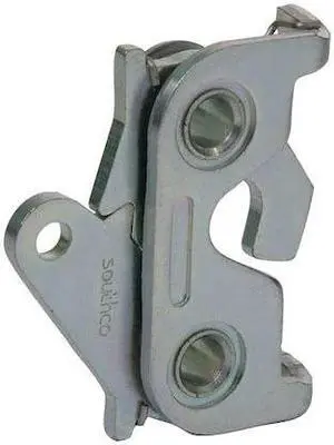 ZORO SELECT 4RRJ7 Rotary Latch, Nonlocking, Zinc Plated, Adjustable: NO