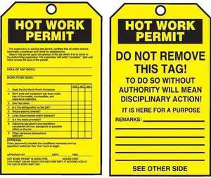 ACCUFORM TAR724 Permit Tag By The Roll, Status Alert, Cardstock, 6 1/4 in H x 3
