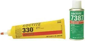 LOCTITE 1691005 Epoxy Adhesive, 330 Series, Gray, Can, No Mix Mix Ratio, 5 min